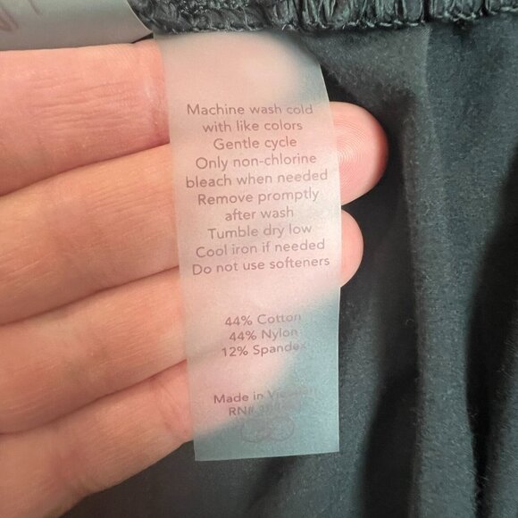 CALIA Pants Womens XL Black Cropped Pleated Stretch High Rise Tapered Activewear - Picture 10 of 10